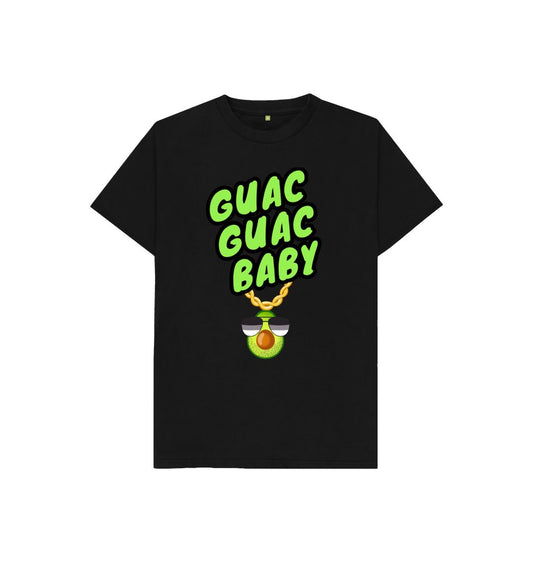 Black Guac Guac Baby Tee Kid's